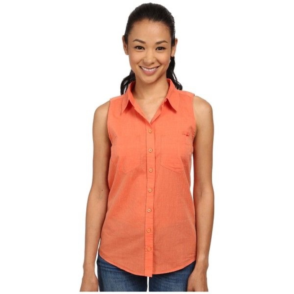 Patagonia | brookgreen sleeveless top in peach sherbert